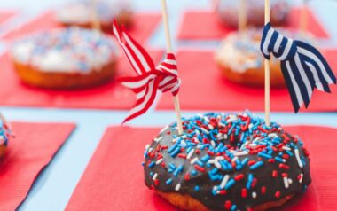 Kartrite Red White and Blue Donuts